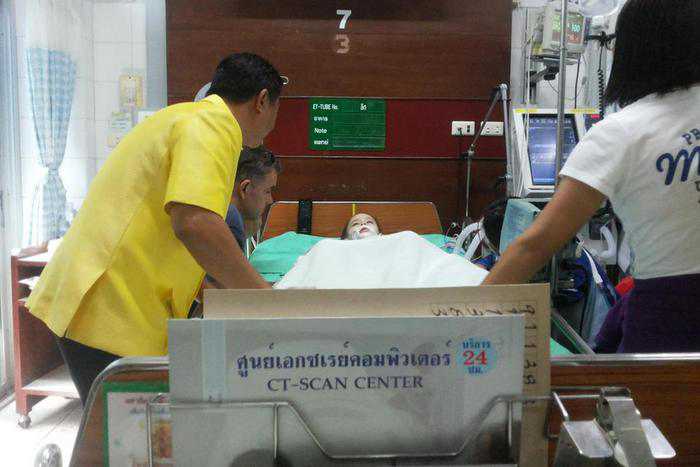 Girl remains in ICU after truck crashes into Phuket sinkhole