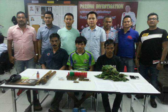 Phuket police net three in crackdown on illegal drugs, firearms