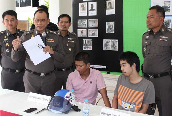 Phuket teens taken down for slash-threat motorbike theft