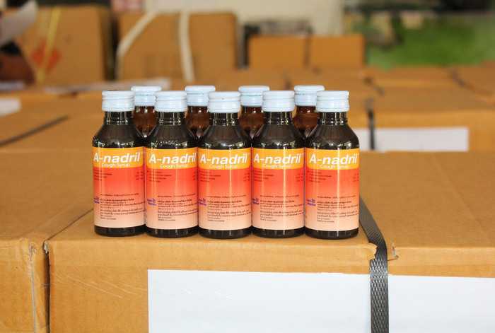 Police raid nets “unusual’ quantity of cough syrup