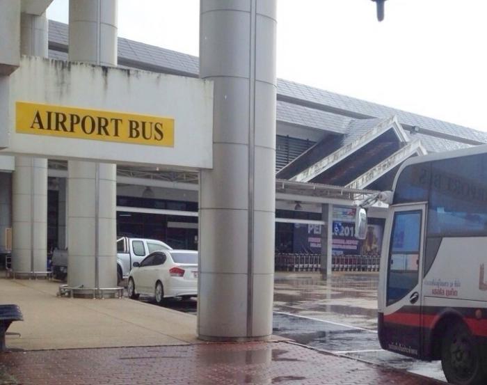 Phuket Airport Express Bus still in the red