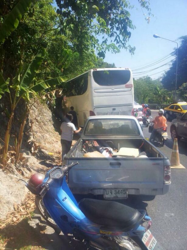 Chinese tourists safe after brakes fail on Phuket’s Patong Hill