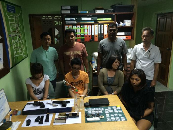 Phuket Police arrest four drug suspects after a snitch chain reaction