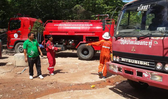 Firefighters prevent inferno at workers’ camp