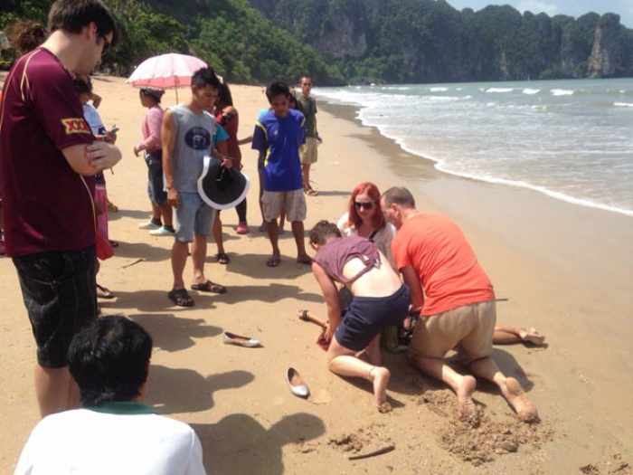 Krabi tourist dies after sunbathing on beach