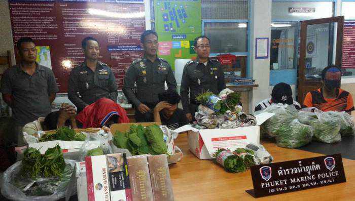 One Phuket post office, seven boxes, two days, eight drug arrests