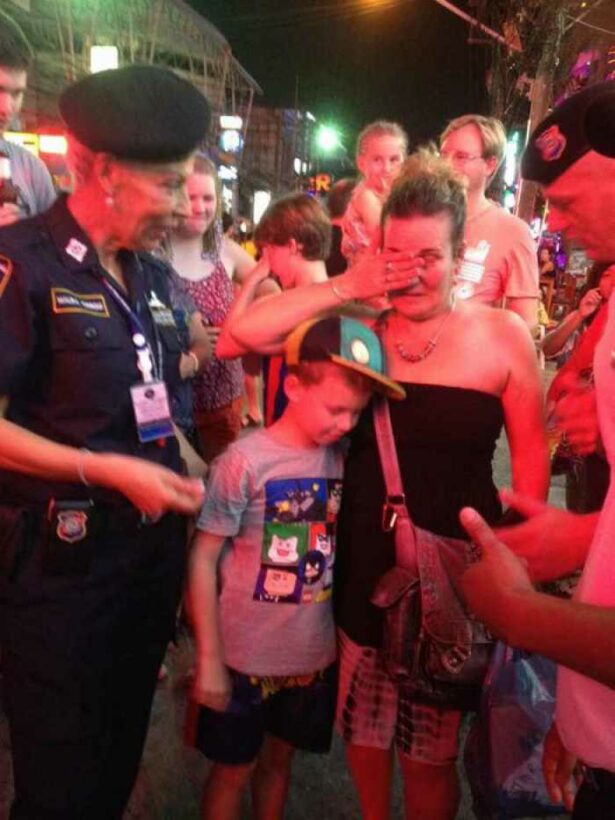 Phuket tourist lad lost on Bangla quickly reunited with family