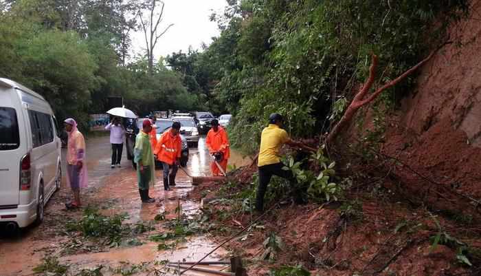 Phuket landslide, flood warning issued amid heavy rainfall