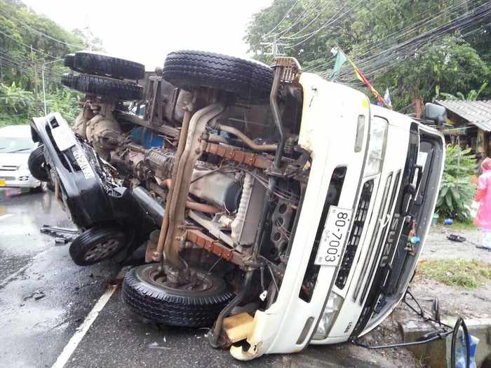 Swiss man crushed to death as cement truck tips on Karon Hill