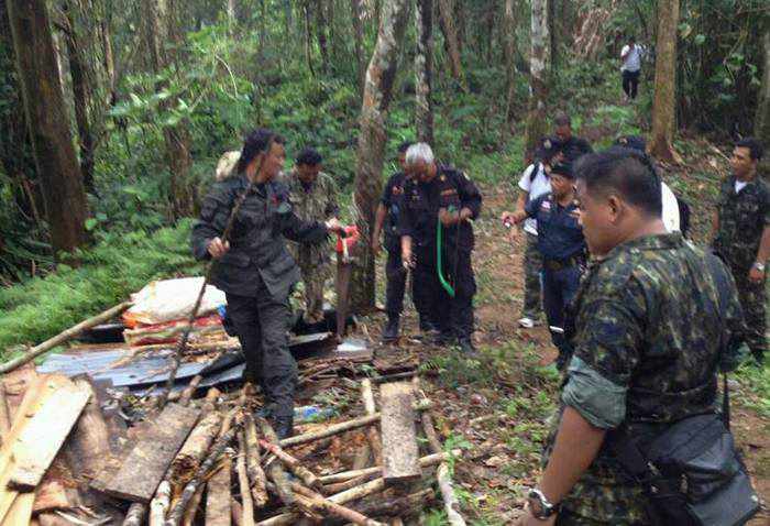 Police raid illegal Phuket forest homestead