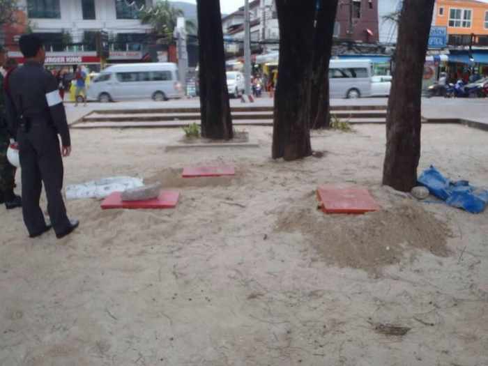 Phuket beach vendor fined for burying coolers in sand