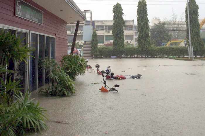 Phuket floods strike, sink Patong Police Station again