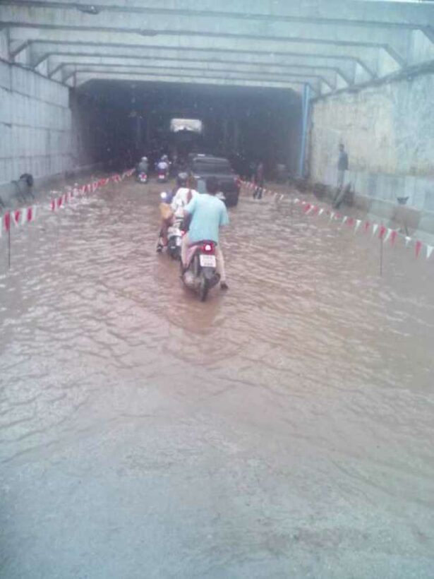 Phuket blackout leaves underpass underwater