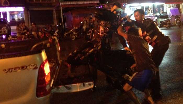 Helmet-less motorbike rider in head-on collision dies instantly