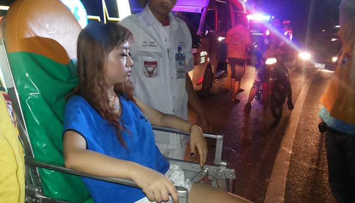 Motorbike crashes into group of Chinese tourists in Phuket