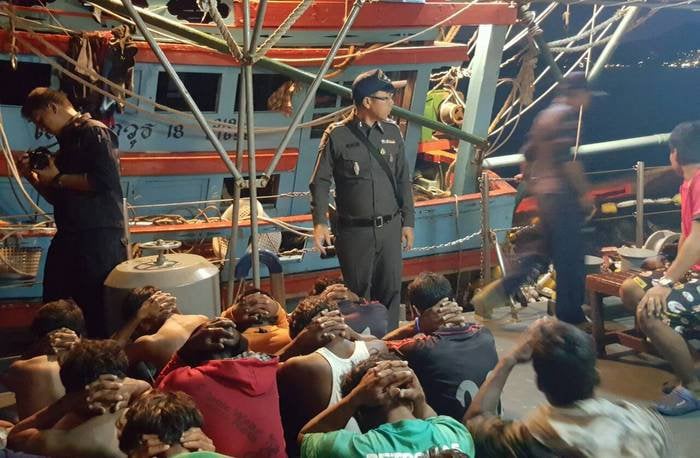 Illegal migrant workers, boat captain arrested