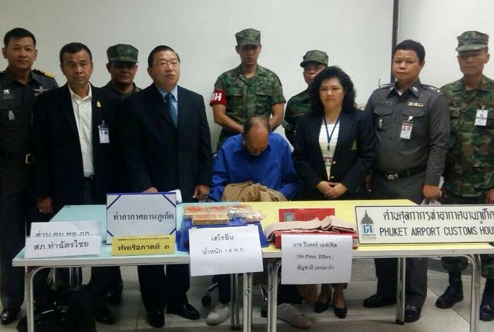 Dane busted for heroin smuggling at Phuket airport