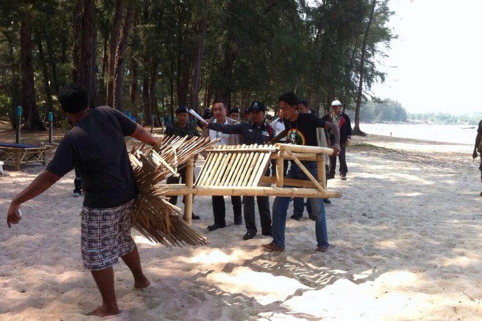 Bang Tao beach vendors fined for encroachment