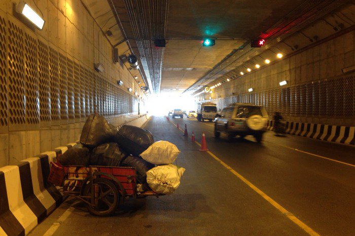 Lucky sidecar escape in Phuket underpass prompts fines, safety warning