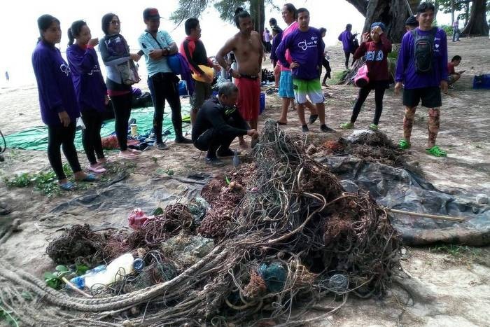 Divers clear marine trash to protect new Phuket reef
