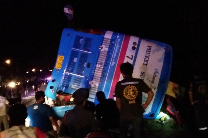 One killed, 31 injured in Krabi bus crash