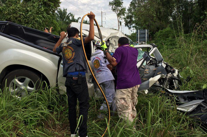 Asleep at the wheel: Krabi hotel employee killed in head-on collision