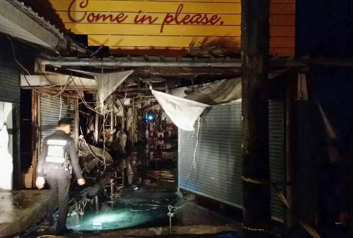 Karon Plaza blaze guts ten shops