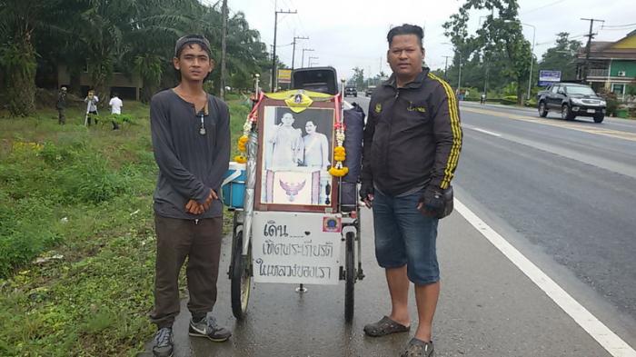 Man covers country on foot to honor late King