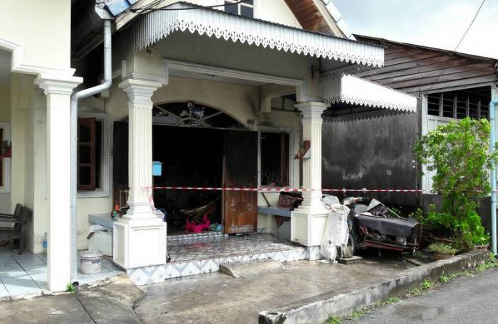 Fire guts house in Phuket Town