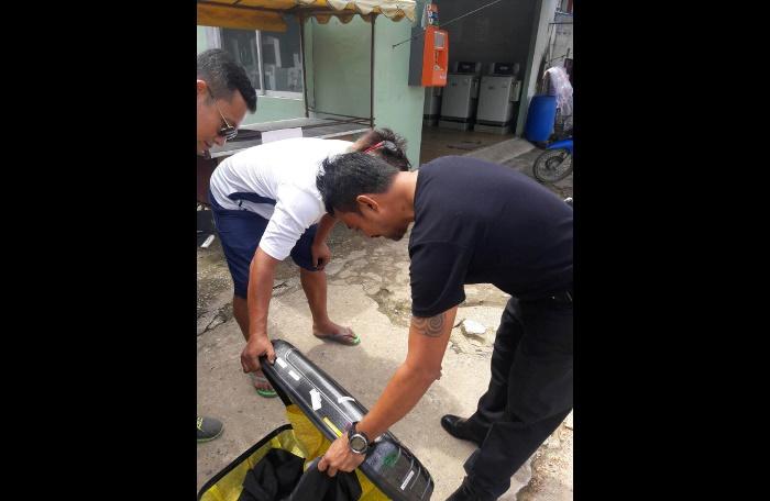 Abandoned suitcase creates panic