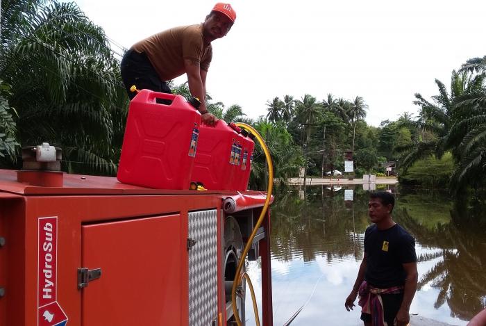 DDPM drains flooded areas in Krabi