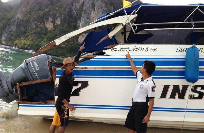 Another Phuket Boat Crash: Five Chinese tourists injured in speedboat