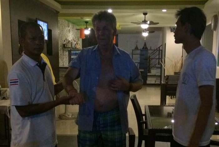 Phuket motorbike gang attack German tourist in Rawai