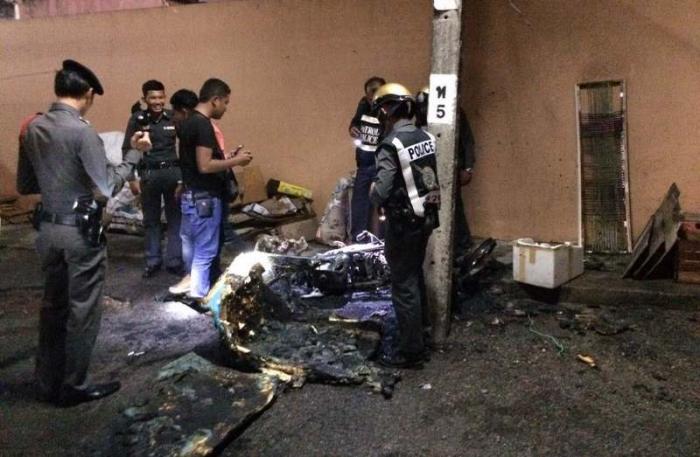 Suspected teenage arsonists allegedly burn Phuket motorbike