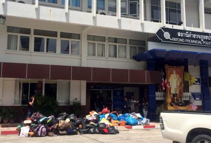 Patong police raid knock-off shops