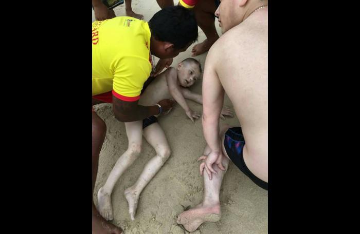 Patong lifeguards revive Russian boy after swimming lesson with dad goes wrong