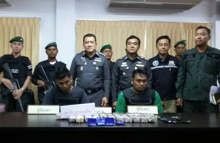 Krabi police snare drug dealers with 52,000 pills worth B10mn