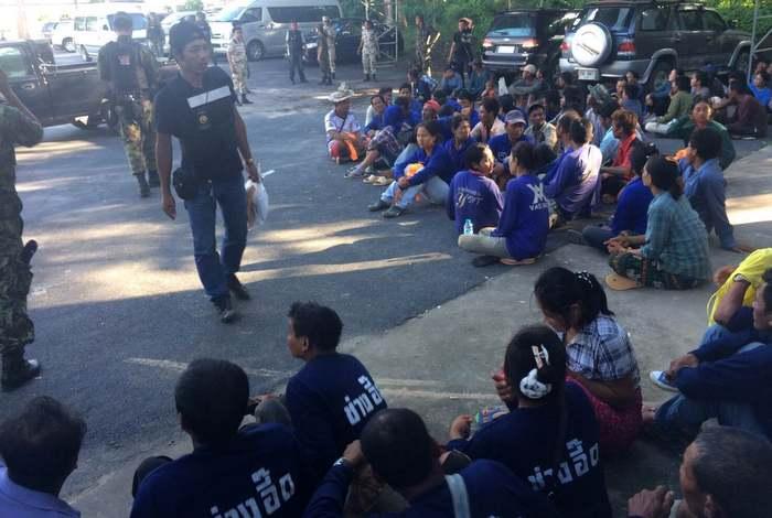 Migrant workers arrested during registration