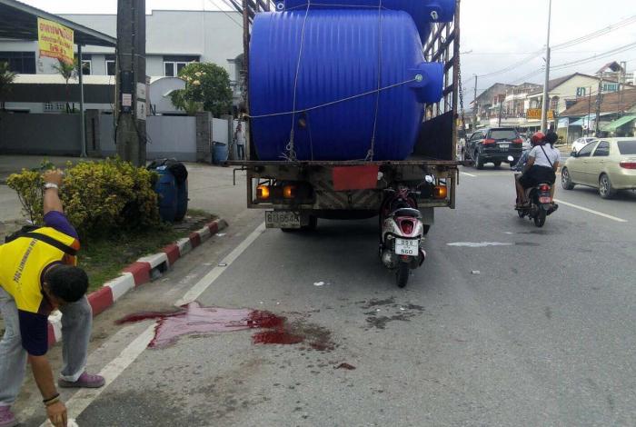 Motorcyclist dies after rear-ending truck at high speed