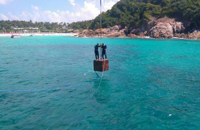 Koh Racha receives new buoys, artificial coral