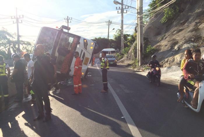 Bus crash in Phuket injures 16 Indian tourists