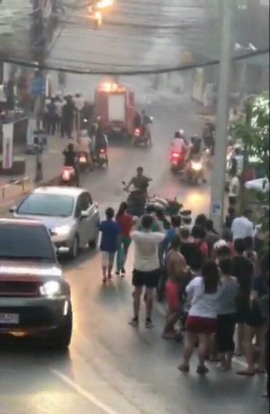 Snarled wires cause electric fire in Phuket