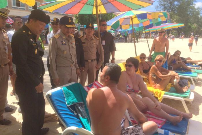 Army reverses decision on Phuket sun loungers