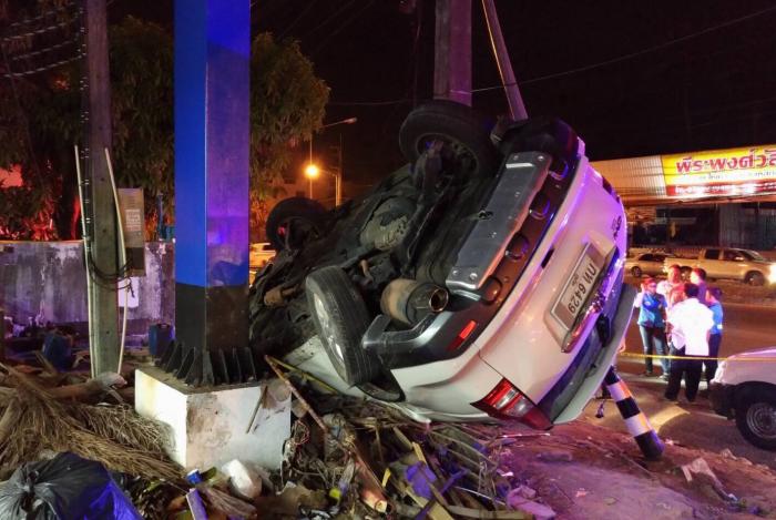 Phuket partygoers injured in early morning crash