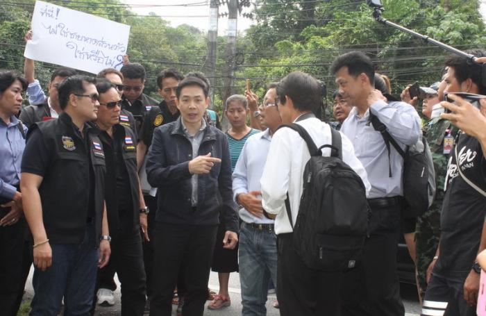 Phuket locals protest closure of access to Laem Singh Beach