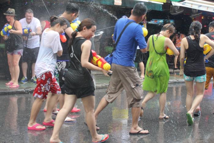 Songkran festivities hit Patong, police warn against sexual harassment