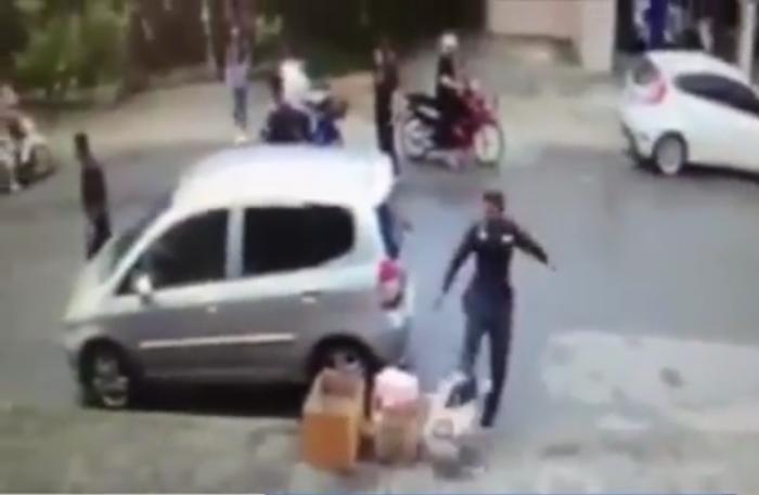 Krabi cop and ladyboy embroiled in road rage