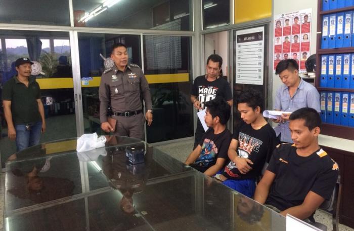 Three arrested in Phuket for serial theft, possession of drugs