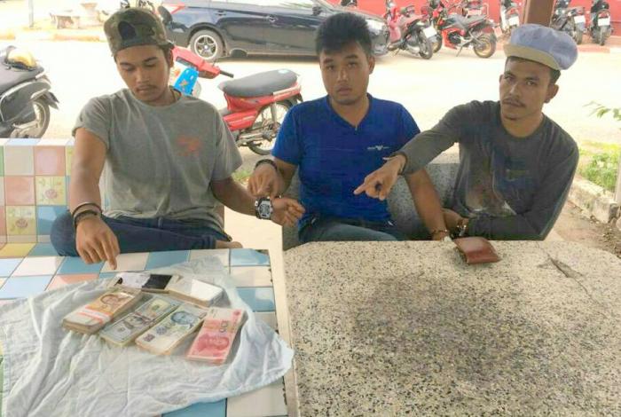 Motorbike trio arrested for stealing from Chinese tourist, marijuana