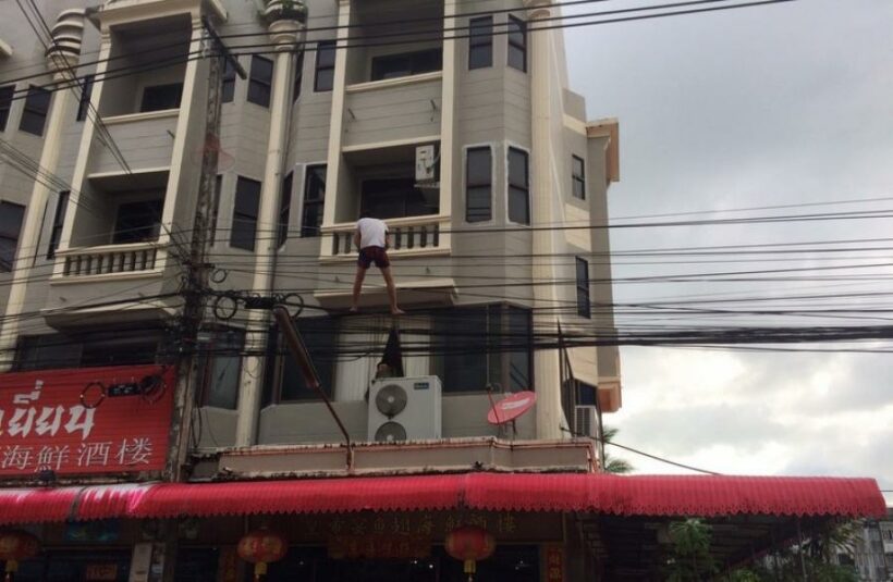 Another jump: Man safely rescued in Phuket Town